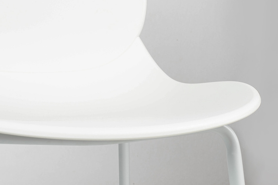 Krzesło ARIA białe - polipropylen, metal