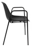 Krzesło RESOL ARM czarne - polipropylen, metal