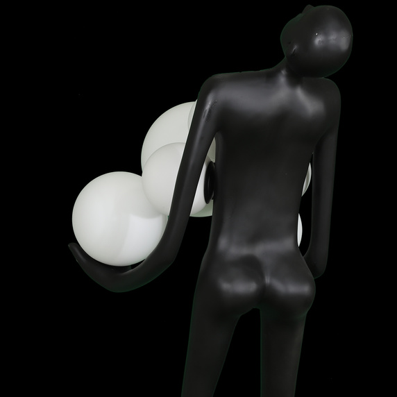 Lampa podłogowa WOMAN czarna 180 cm