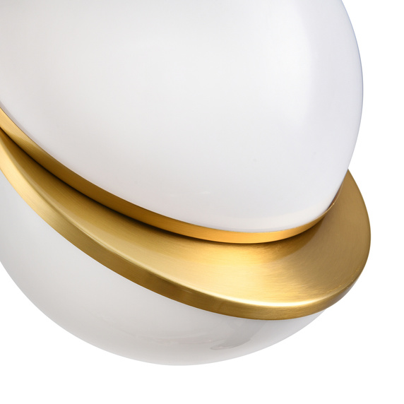 Lampa wisząca ORBITA biało-złota 25 cm - nowoczesny design