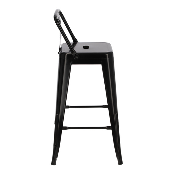 Hoker Paris Back short 66cm czarny insp.  Tolix