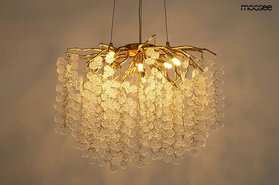 MOOSEE lampa wisząca RIVIERA 80 złota /   clear