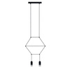 Lampa wisząca LINEA-2 czarna 35 cm