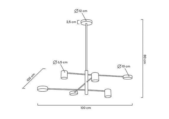 MOOSEE lampa wisząca PIAZETTA czarna
