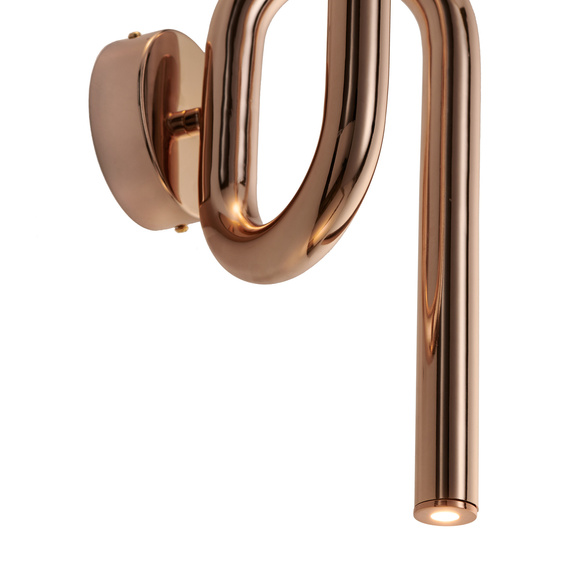 Lampa ścienna MYK LED miedziana 40 cm