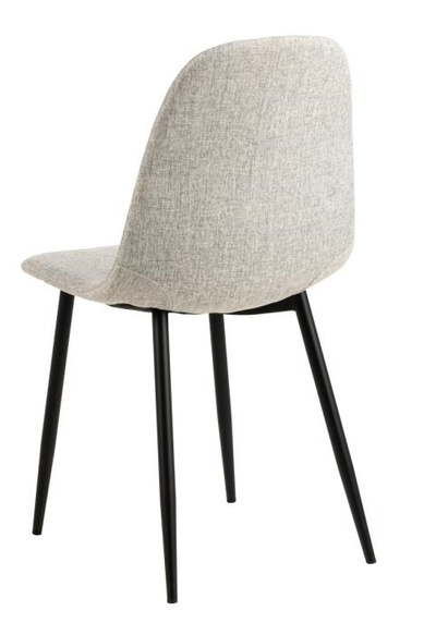 Krzesło Celia szare jasne/ czarne
