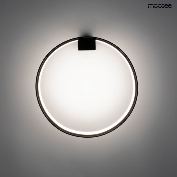 MOOSEE lampa ścienna CIRCLE WALL czarna