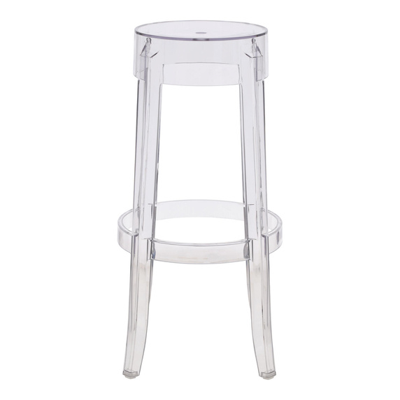 Stołek Duch transparentny 75cm