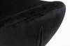 Podnóżek EGG SZEROKI VELVET BLACK czarny.50 - welur, podstawa czarna