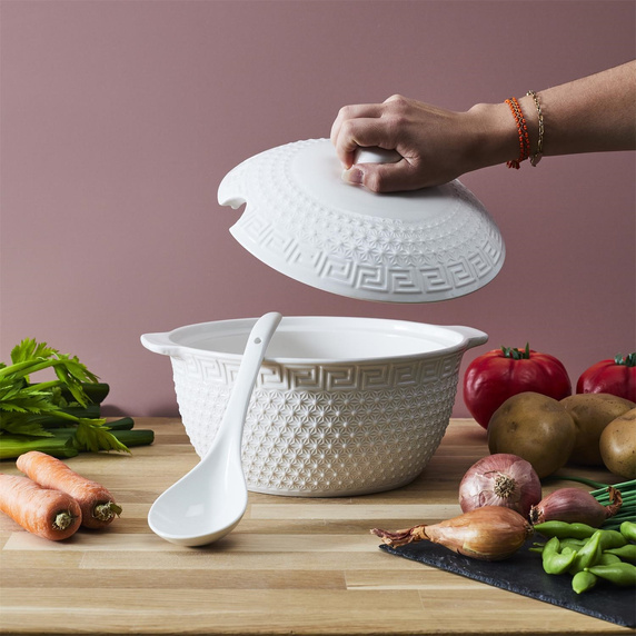 Zestaw do serwowania zup Waza, łyżka, 6  miseczek