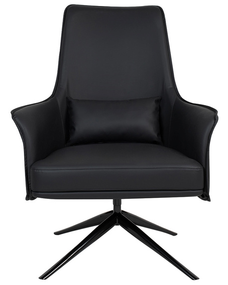 Fotel VICTOR czarny - PU, metal