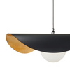 Lampa wisząca ENZO czarno złota kula 40 cm
