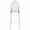 Stołek barowy Viki transparentny 75cm