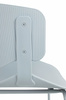 Krzesło GARRET jasnoszare - polipropylen, metal