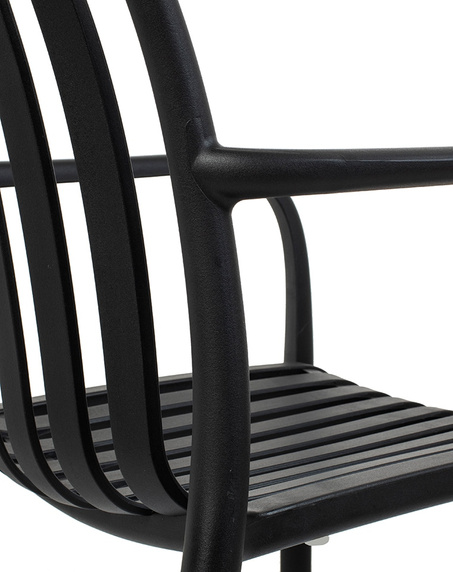 MODESTO krzesło STRIPS ARM czarne