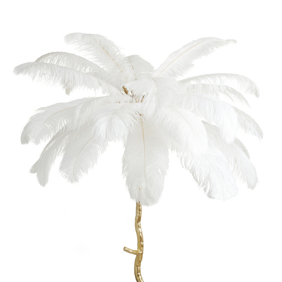 Lampa podłogowa EMU pióra białe 170 cm