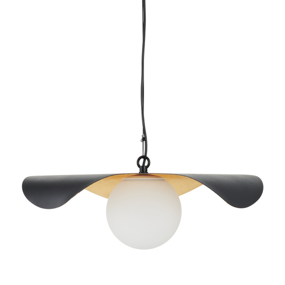 Lampa wisząca ENZO czarno złota kula 40 cm