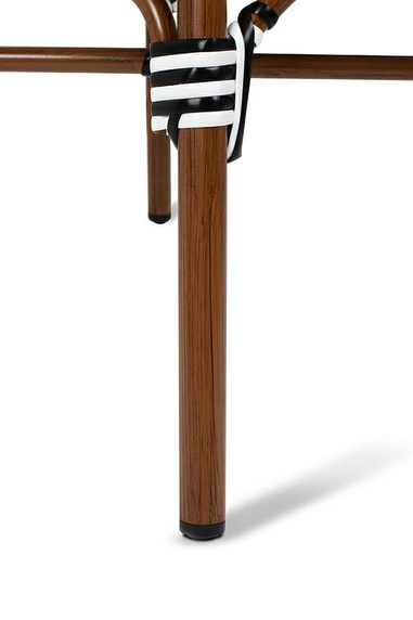 Krzesło ogrodowe CAFE AZURE biały / czarny