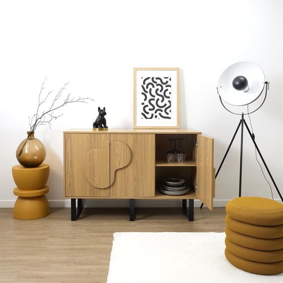 Komoda/ bufet Calypso dąb/czarna