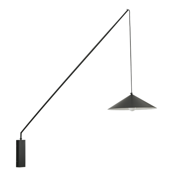 Lampa ścienna SWING czarna 140 cm