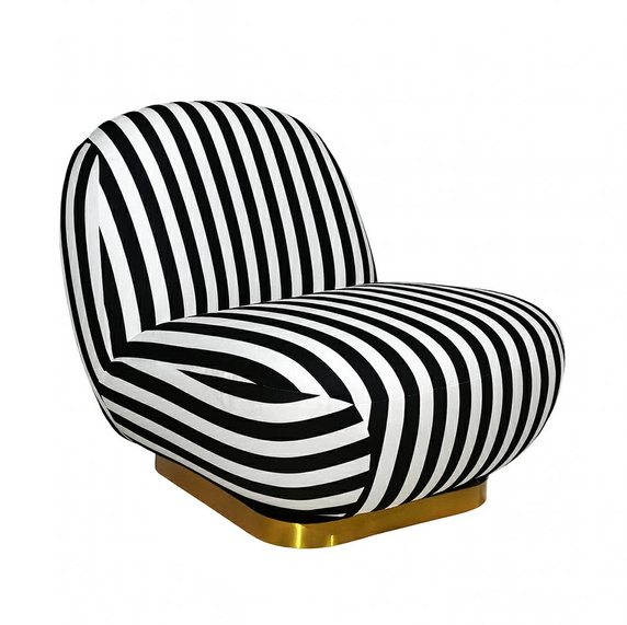 MaMaison fotel obrotowy AZURE biały / czarny