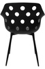 Krzesło JASON czarne - polipropylen, metal