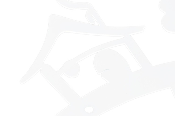 Wieszak ścienny Domek biały