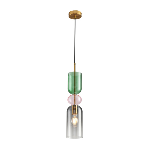 Lampa wisząca PASTELLO GREEN szklana kolorowa 11 cm