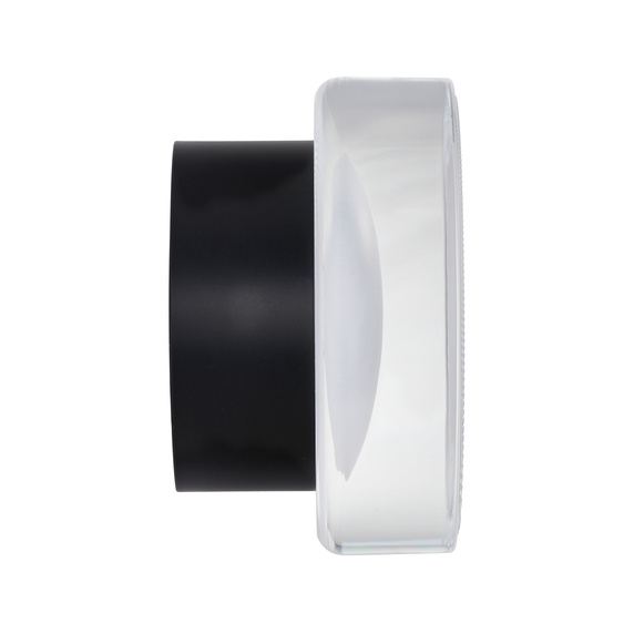 Lampa ścienna CARMELLO LED transparentna czarna 13,5 cm