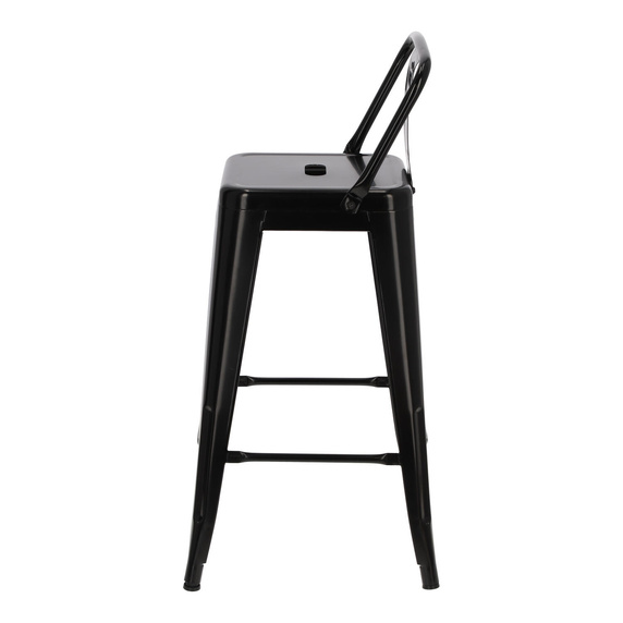 Hoker Paris Back short 66cm czarny insp.  Tolix