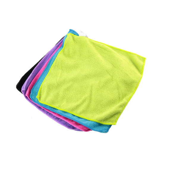 Zestaw 5 ścierek z mikrofibry 30x28cm     kolorowe
