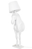 MOOSEE lampa podłogowa KOŃ HORSE STAND    M biała - włókno szklane