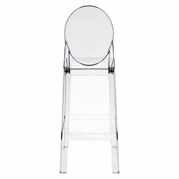 Stołek barowy Viki transparentny 75cm