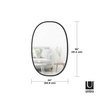 UMBRA lustro wiszące HUB 61 x 91 cm czarne