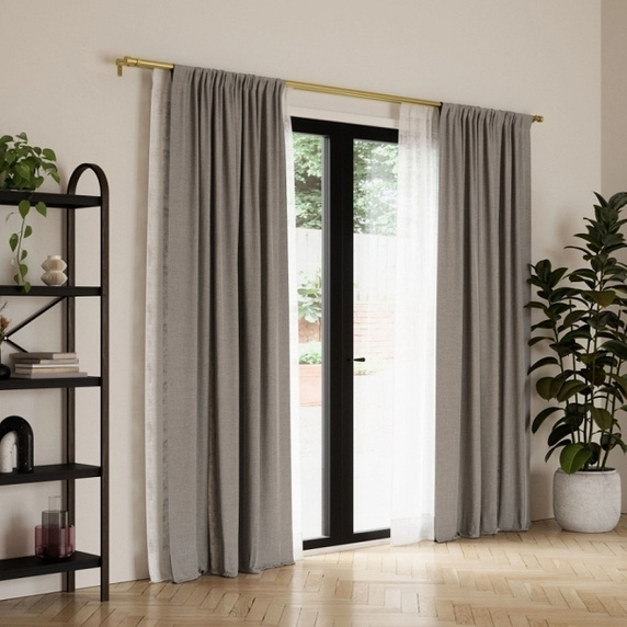 UMBRA podwójny karnisz  CAPPA 91 - 168 cm złoty
