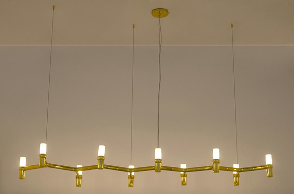 MOOSEE lampa wisząca ATOMIC LONG złota