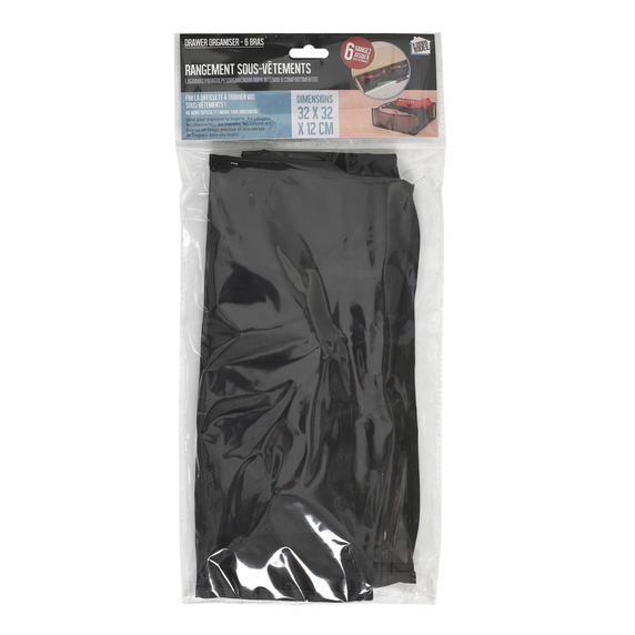 Organizer do szuflady na biustonosze  czarny