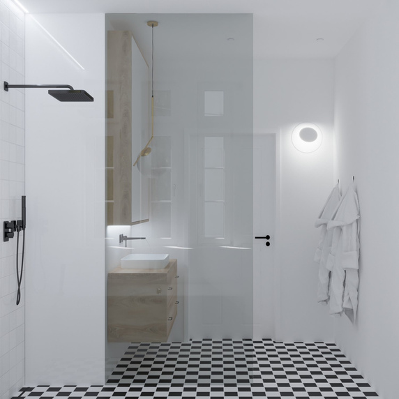 Lampa ścienna PILLS biała 30 cm