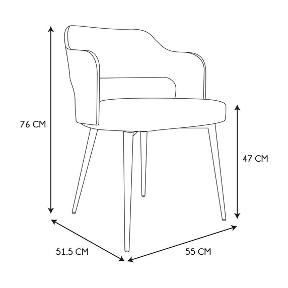 Krzesło Roki beżowe bouncle
