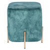 Pufa Izbit Velvet niebieska