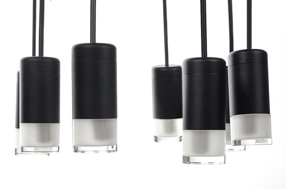 MOOSEE lampa wisząca FLUSSO 8 czarna