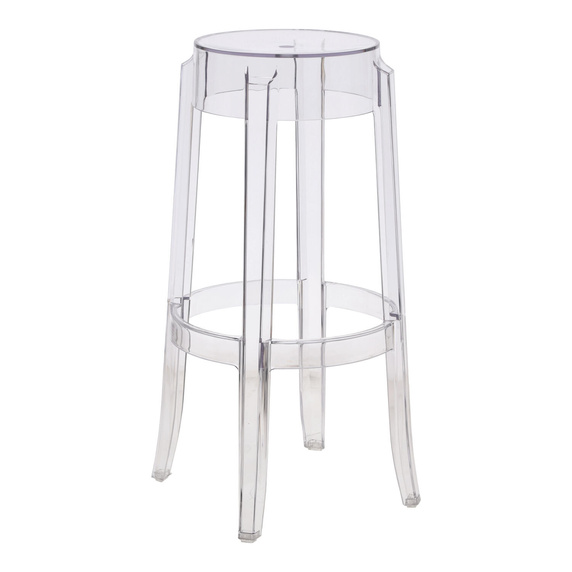 Stołek Duch transparentny 75cm