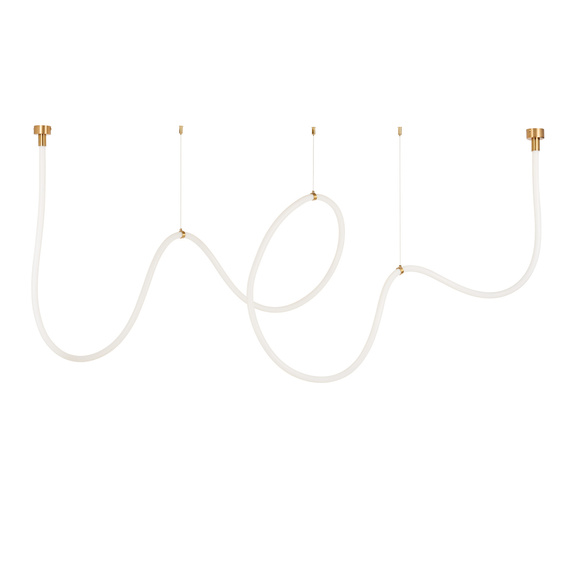 Lampa wisząca SNAKE LED wąż ledowy złota 500 cm