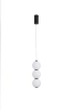Lampa wisząca PERLA LED czarna 12 cm