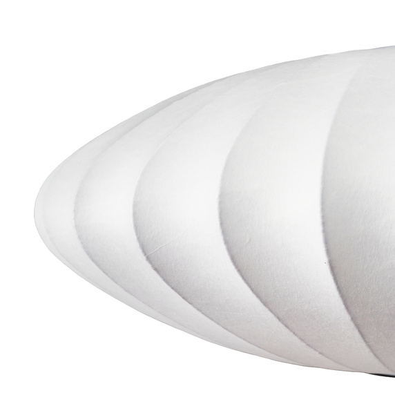 Lampa wisząca SILK FLAT biała 50 cm - nowoczesna i minimalistyczna