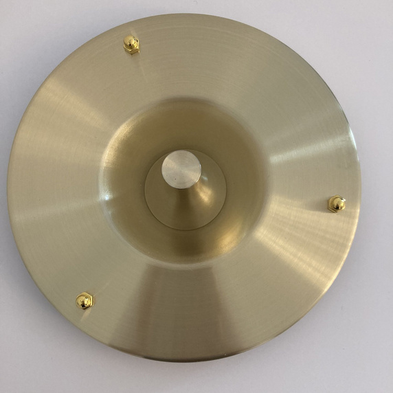 Lampa wisząca ARTDECO biało - złota 35 cm do salonu