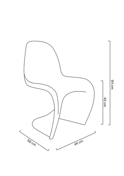 MODESTO krzesło HOVER białe -             polipropylen