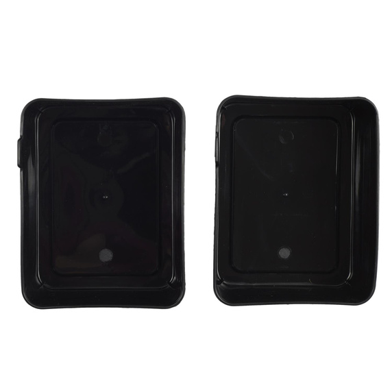 Zestaw 7 organizerów czarne/czerwone