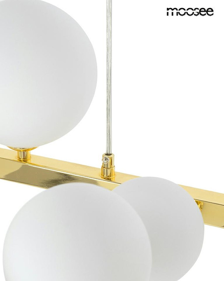 MOOSEE lampa wisząca ALURE OVAL 120 złota/mleczna