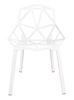 Krzesło SPLIT PREMIUM białe - aluminium